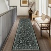 Indoor Room Accessory For Living Room Bedroom Modern Floral Pattern Area Rug Non Slip Soft Carpet Washable Low Pile Floor Mat - 3 of 4