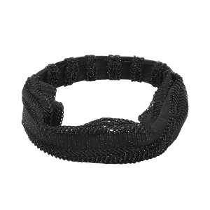 Unique Bargains Women's Knitted Hollow Wide Headband 1 Pc - 1 of 4