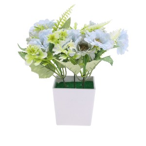 Unique Bargains Artificial Plants Hibiscus Plastic 2.95"x2.95"x7.48" 1 Pc - 1 of 4