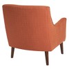 Sapphtopaz 1pc Mid-Century Accent Chair Upholstered Arm Chair Lounge Chair with High Backrest, Living Room Chair Comfy Chair - 2 of 4