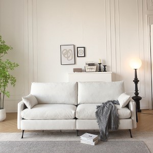 80" Fabric Spacious Loveseat Sofa with Thickened Cushions, High-Density Filling and Arm Storage Bag for Living Room - 1 of 4
