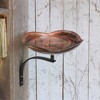 Achla Designs 12" Celtic Dara Knot Birdbath with Wall Mount Bracket: Weather-Resistant Brass, Porch/Deck Decor - 3 of 3