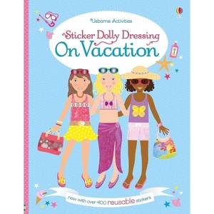 Usborne Sticker Dolly Dressing: On Vacation, 5 Years and Up, Paperback, 34 Pages by Lucy Bowman - 1 of 4