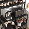 6-Tier Bakers Rack with Storage Cabinet & Built-In Power Outlets – Microwave Stand & Kitchen Organizer for Kitchen and Dining Room - 4 of 4