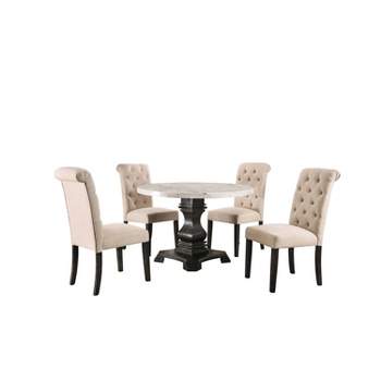 5pc Buckley Dining Set Beige - HOMES: Inside + Out