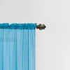 Ramallah Trading Celine Sheer 55 x 90 in. Rod Pocket Curtain Panel - 55 x 90, Blue - 2 of 3