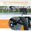 Resenkos Black Bicycle Cargo Trailer with Removable Storage Box, Bottom-Free Design - 3 of 4
