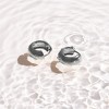 EVRY JEWELS WATERPROOF Gold or Silver Plated Stainless Steel Chunky Mini Hoop Earrings - 3 of 3