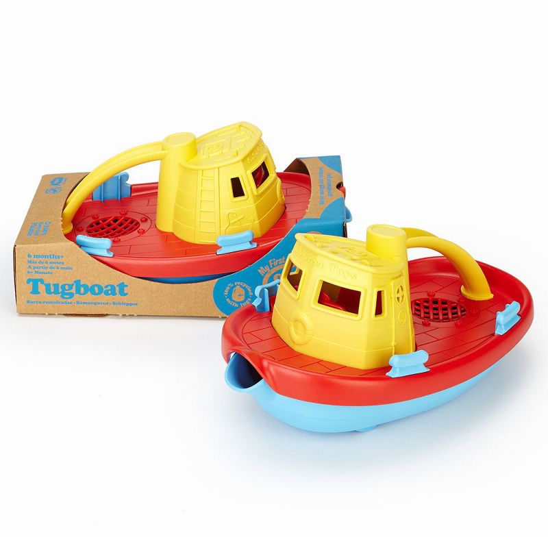 Green Toys Eco-Friendly Scoop(R) and Pour Tug Boats - Set of 2, 4 of 6
