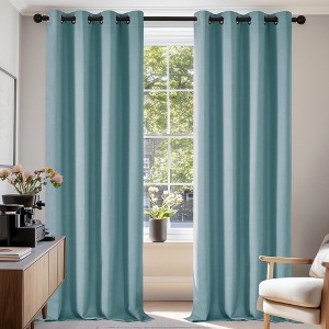 Deconovo Grommet Blackout Curtains, 2 Panels, OEKO-TEX Certified - 1 of 4