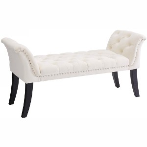 TiramisuBest Storage Ottoman Bench with Lift Top - 275lb Capacity for Living Room & Bedroom - 1 of 4