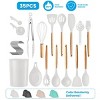 Racxily 35Pcs Kitchen Cooking Utensils Set Spatula Set Baking Utensil Set Kitchen Accessories Necessities - 2 of 4