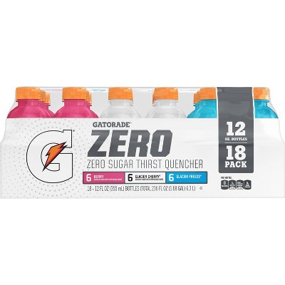 Gatorade Zero Mixed Flavor Variety Pack Sports Drink - 18pk/12 fl oz Bottles