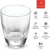 Bormioli Rocco Luna Rocks Glasses, Set of 12, 8.75 Oz – Clear Tumblers for Negroni, Americano, Liqueurs & Whiskey  – Elegant Italian Barware - 3 of 4