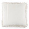 24"x24" Oversized Plush Faux Fur Square Throw Pillow - Yorkshire Home - 4 of 4