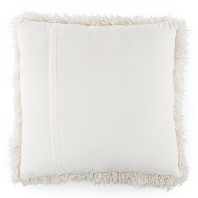 24"x24" Oversized Plush Faux Fur Square Throw Pillow - Yorkshire Home, 4 of 6