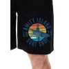 Jaws Mens' Movie Film Amity Island Surf Shop Logo Sleep Pajama Shorts Black - 2 of 4