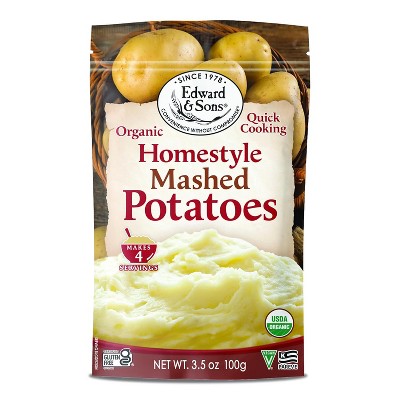 Edward & Sons Organic Mashed Potatoes Gluten Free Homestyle 3.5 oz