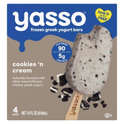 Yasso Greek Yogurt - Cookies 'n Cream Bars - 4ct