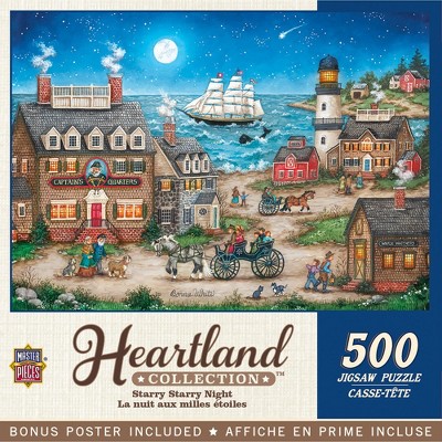 MasterPieces 500 Piece Jigsaw Puzzle - Starry  Night - 15"x21"