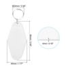 Unique Bargains Blank Vintage Motel Keychain for DIY Ornament Backpack Label 16 Pcs - 2 of 4