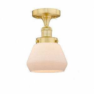Fulton - 1 Light Semi-Flush Mount In Industrial Style-8.25 Inches Tall and 6.5 Inches Wide - 1 of 1