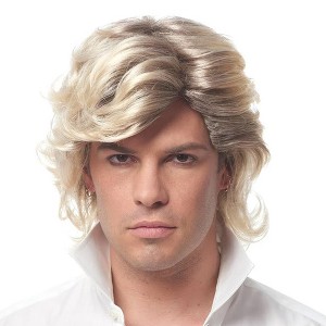 Costume Culture by Franco LLC 80's Icon Men's Costume Wig - Blonde - 1 of 3