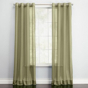 BrylaneHome BH Studio Sheer Voile Grommet Panel - 1 of 4