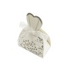 Wrapables Tuxedo and Bridal Gown Wedding Party Favor Boxes Gift Boxes with Ribbon (Set of 100) - 4 of 4