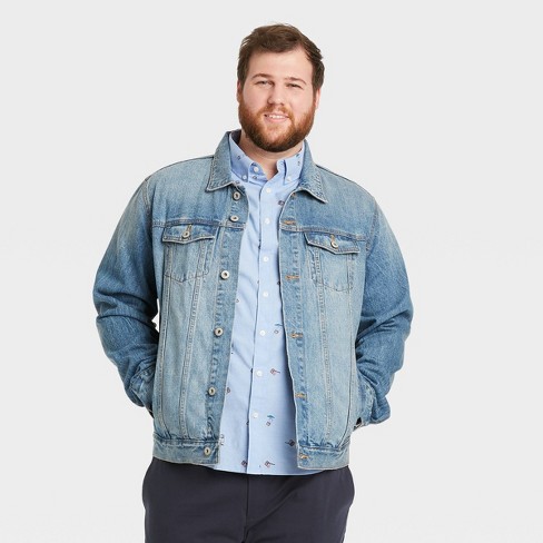 Men's Big & Tall Denim Jacket - Goodfellow & Co™ Blue 5xl : Target
