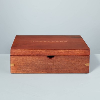 Wood 'Keepsakes' Storage Box Brown - Hearth & Hand™ with Magnolia