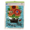 Home & Garden Fall Flowers Applique Flag  -  One Garden Flag 18 Inches -  Double Sided  -  4198Fm  -  Polyester  -  Multicolored - 3 of 3