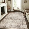 Washable Area Rug Vintage Distressed Living Room Rug Floral Print Indoor Low Pile Floor Cover for Home Office, Bedroom - 2 of 4