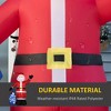 QingMoon Giant Smiling Santa Inflatable Decorations, 8FT Christmas Outdoor Indoor Blow Up Decor, Weather-Resistant for Yard, Garden, Lawn - 3 of 4