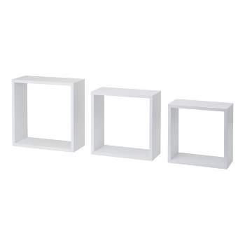 3pc Cube Shelf Set White - Dolle Shelving
