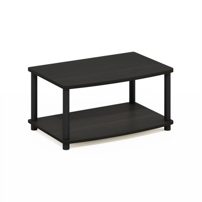 Espresso Black 2-Tier PVC Composite TV Stand