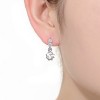 Guili Sterling Silver Rhodium Plated Tier Drop Earrings with Round Cubic Zirconia, a Gorgeous Cascading Design That Exudes Modern Elegance - 2 of 3