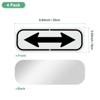 Unique Bargains Aluminum Reflective Outdoor Garden Arrow Sign for Outdoor Lawn Garden 1 Pc - 3 of 4