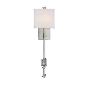 Savoy House Devon 1 - Light Wall Light in  Satin Nickel - 1 of 1