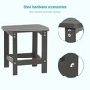 Sonkuki Patio HIPS Outdoor Adirondack Side Table - 4 of 4