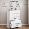 Whizmax Dresser for Bedroom with Drawers, Wood Drawer Dresser Chest of Drawers for Closet, Living Room, Hallway, Nursery, Kids Bedroom - 4 of 4