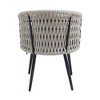 Lyngins 2-Pack Modern Outdoor Dining Chairs – Dark Gray Rope + 3.74" Thick Water-Resistant Cushions, Patio Accent Chair for DiningBalcony - 4 of 4