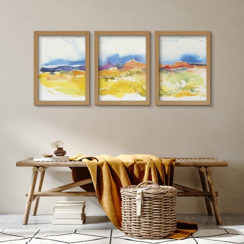 47 X 24 Watercolor Landscape Framed Canvas - Project 62™