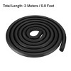 Unique Bargains EPDM Rubber Weather-Proof Insulation Seal Strip Black 118" - 2 of 3