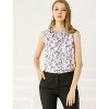 Allegra K Women's Ruffle Sleeveless Chiffon Floral Top - 3 of 4