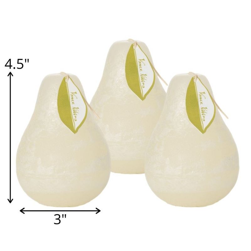 Melon White Pear Candles - Set of 3, 4 of 5