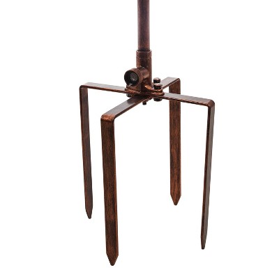 Copper and Verdigris Tulip Misting Wind Spinner with Helix Design
