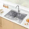 VEVOR 30 inch Kitchen Sink Workstation, 304 Stainless Steel Top Mount Sinks, Drop-In Single Bowl Farmhouse Basin with Ledge, Silver - 2 of 4