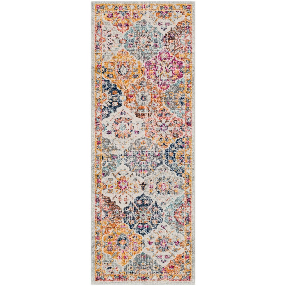 Photos - Area Rug Livabliss 2'7"x7'3" Emily Traditional Rug: Runner, Stain & Fade-Resistant, Medium Pile, Indoor Use Multicolor