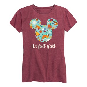 Women's - Disney - Its Fall Yall Short Sleeve Graphic T-Shirt - 1 of 4